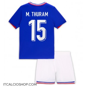 Francia Marcus Thuram #15 Prima Maglia Bambino Europei 2024 Manica Corta (+ Pantaloni corti)